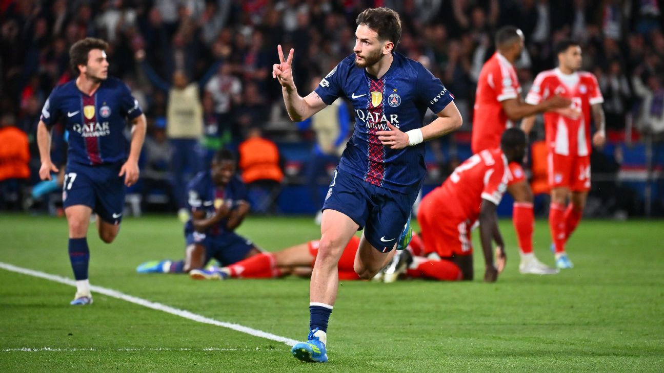 I Parc de Prince inshundura zanyaganyezwaga ubudasiba mu mukino wa 1/2 cy’irangiza mu marushanwa ya UEFA Champions League