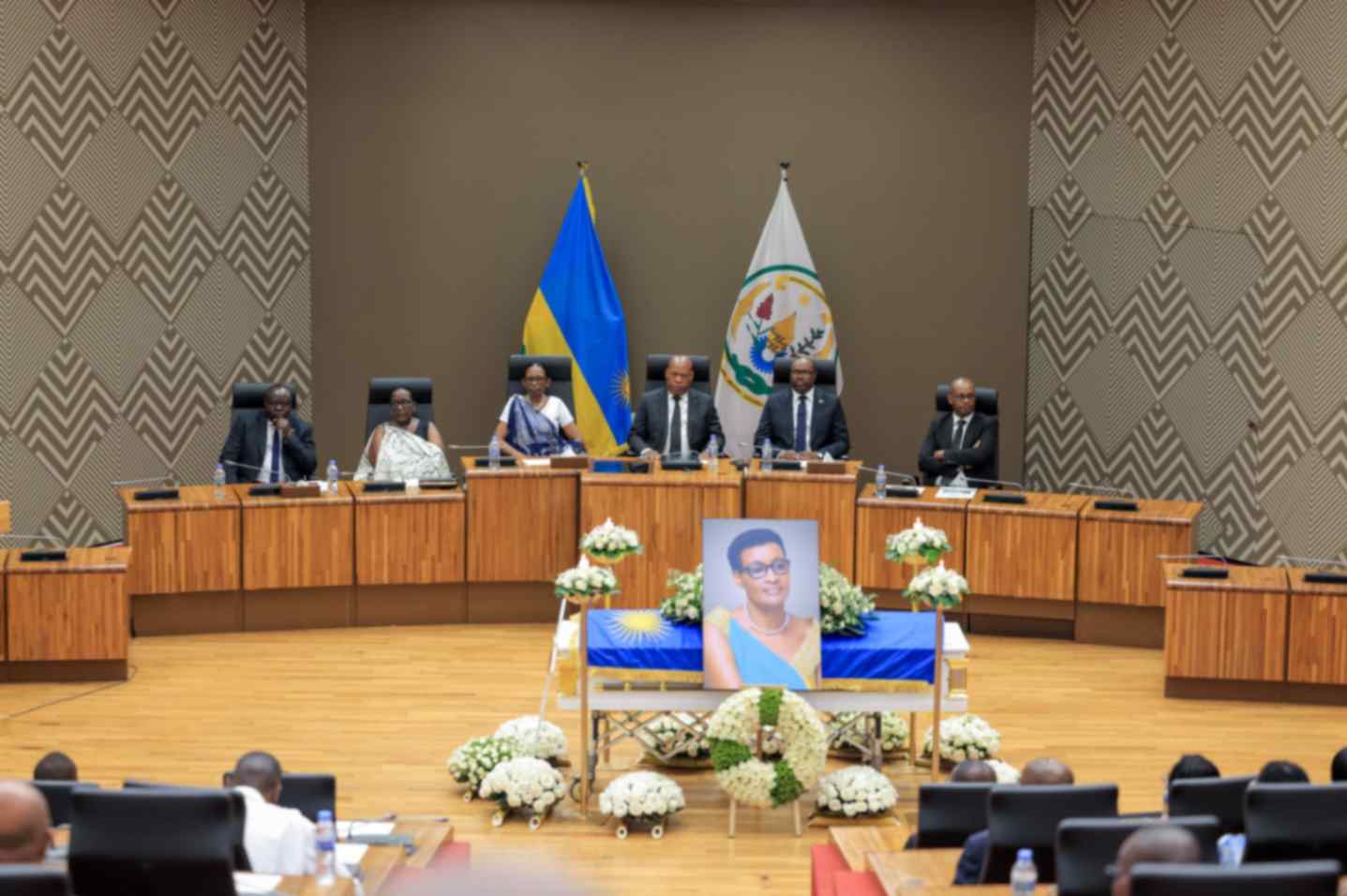 Nation bids farewell to Senator Donatille Mukabalisa in Solemn Parliamentary Ceremony